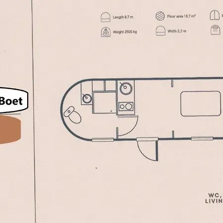 Tiny House De Boet, In Natuurgebied En Vlakbij Het